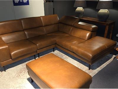 Lederland ROTTERDAM Showroommodel Puglia  hoek bank